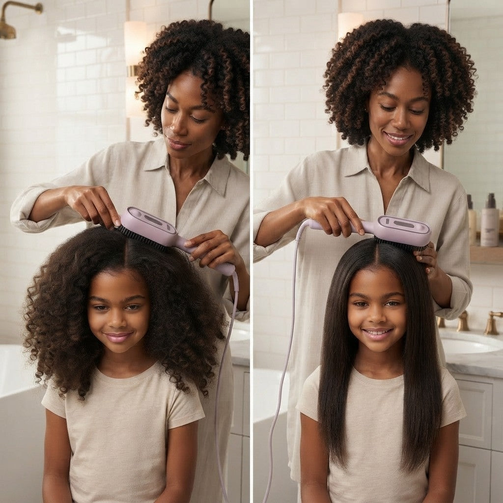 BLOOM Electric Steaming Hair Straightener